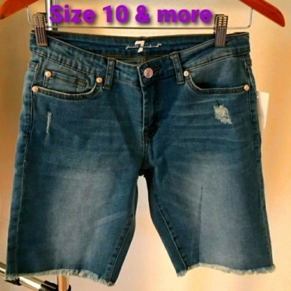 7 For All Mankind Other - 7 FAM Jean Shorts girls sz 10